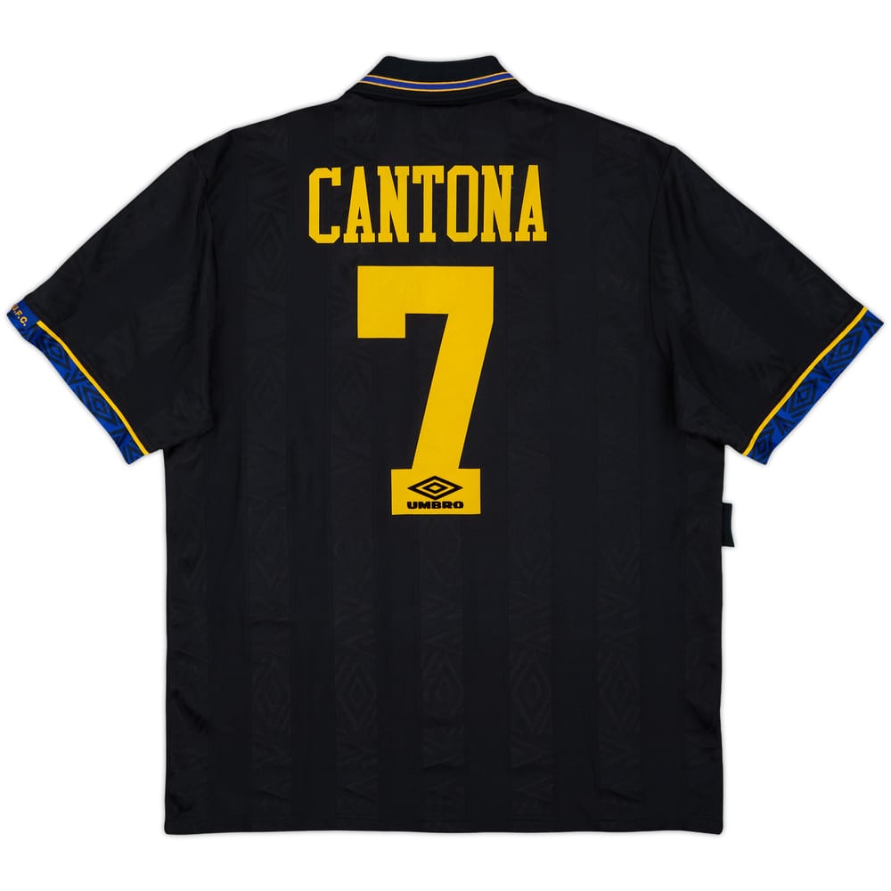 1993-95 Manchester United Away Shirt Cantona #7 - 9/10 - (L)