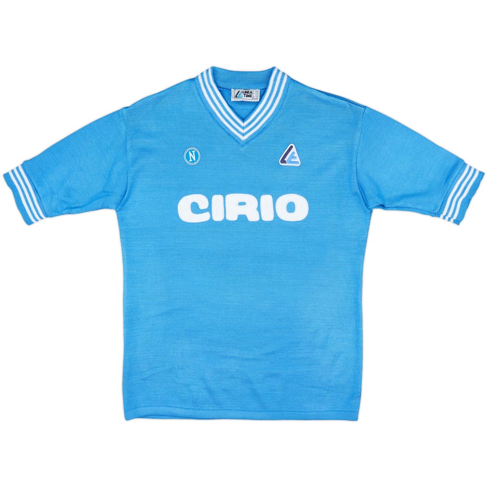 1984-85 Napoli Linea Time Reissue Home Shirt #10 (Maradona) - 9/10 - (M)