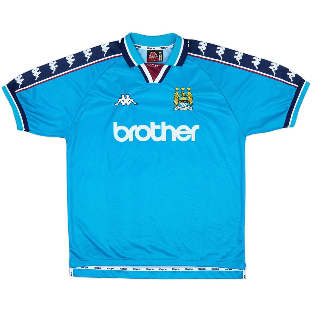 1997-99 Manchester City Home Shirt - 8/10 - (XL)