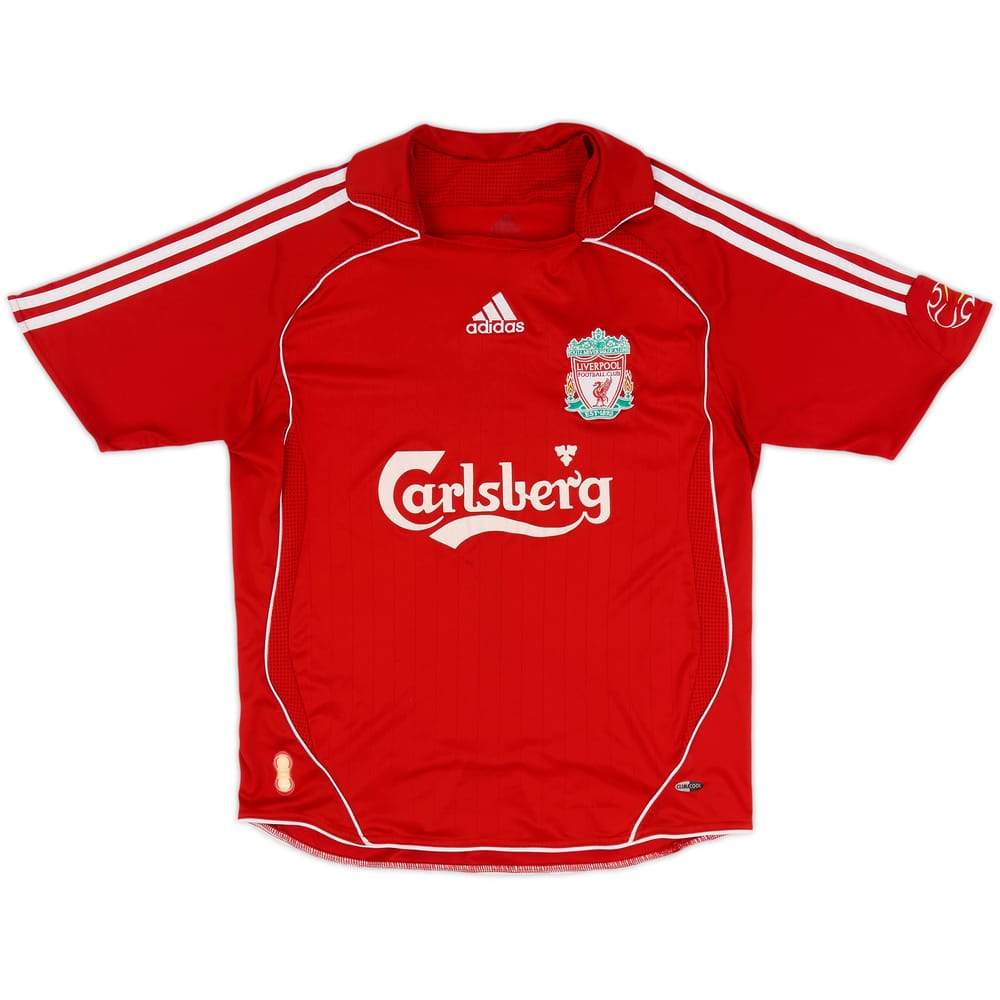 2006-08 Liverpool Camiseta de Local - 6/10 - (L.Boys)