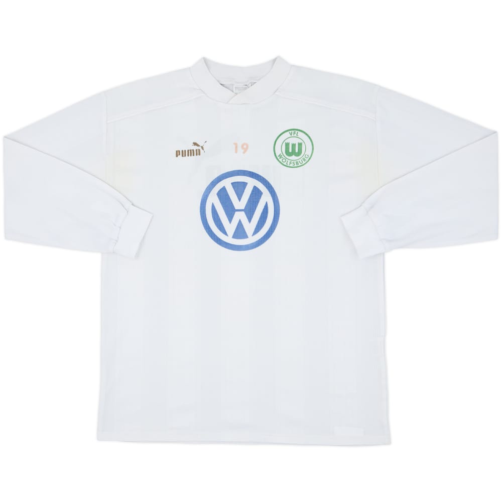 1998-99 Wolfsburg Player Issue Puma Training L/S Shirt #19 - 6/10 - (XL)
