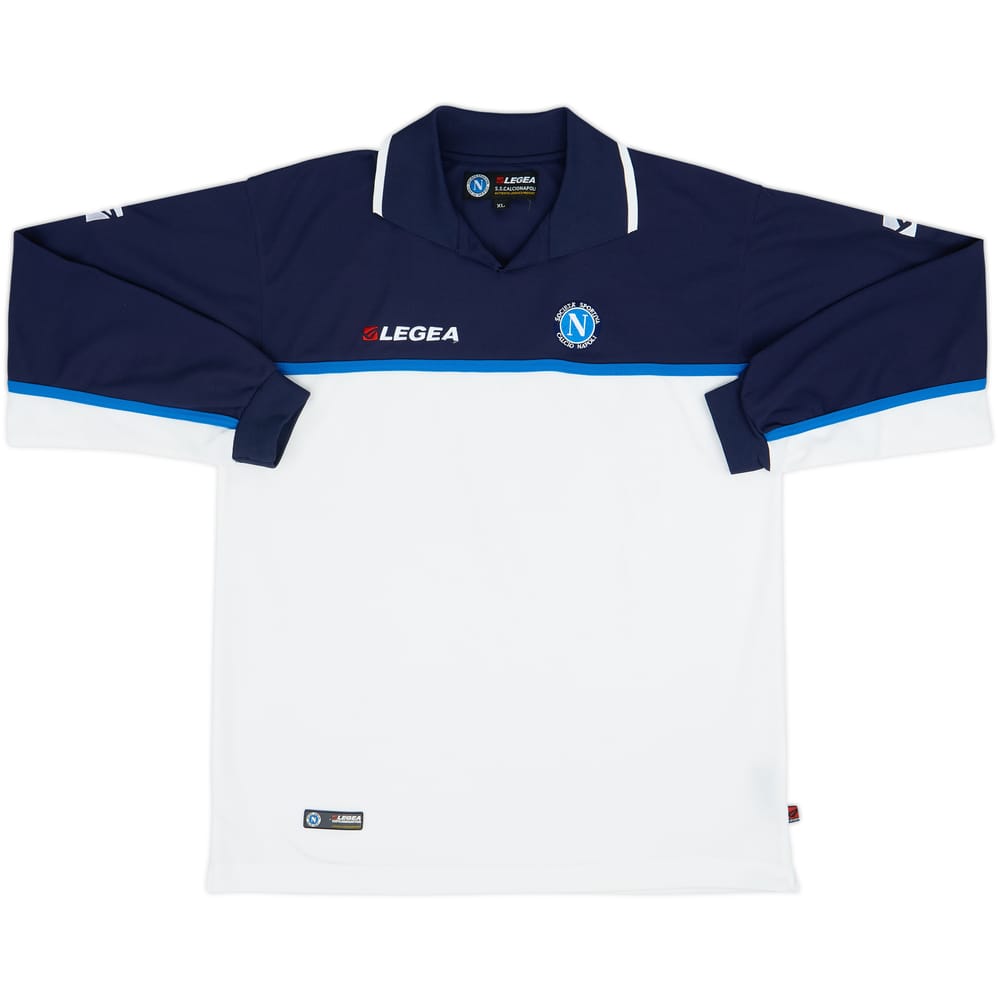 2003-04 Napoli Legea Polo L/S Shirt - 8/10 - (XL)
