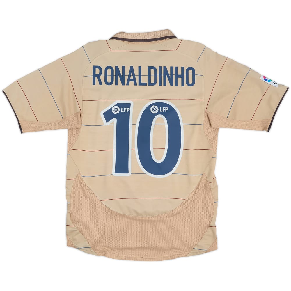 2003-05 Barcelona Away Shirt Ronaldinho #10 - 7/10 - (M)
