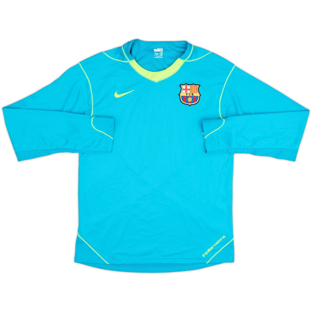2007-08 Barcelona Player Issue Nike Training L/S Shirt - 9/10 - (M)