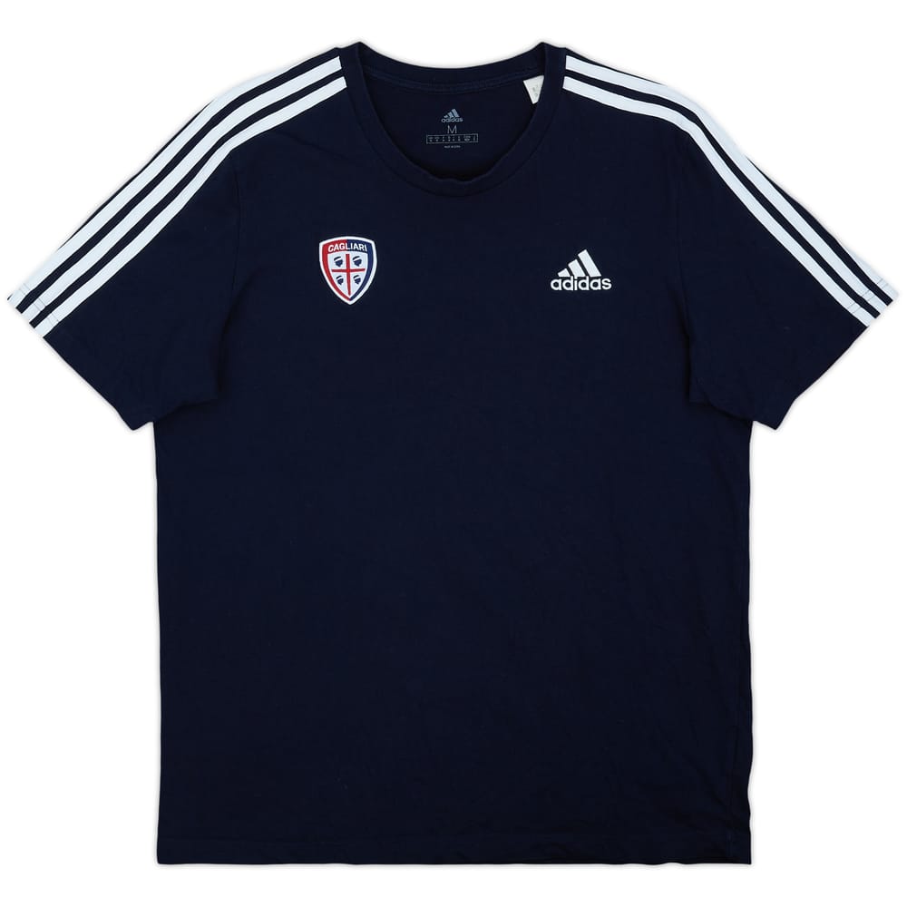 2020-21 Cagliari adidas Cotton Tee - 9/10 - (M)