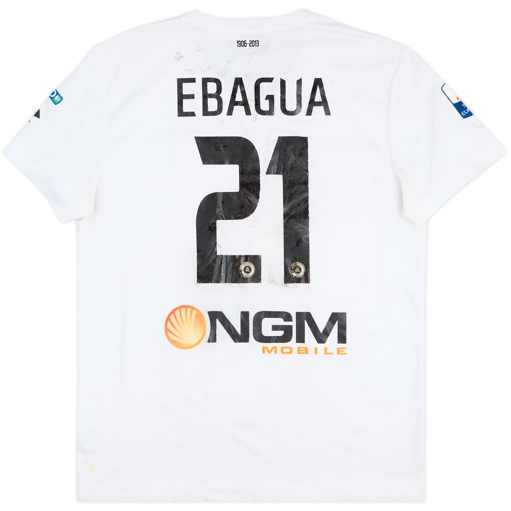 2013-14 Spezia Match Issue Home Shirt Ebagua #21