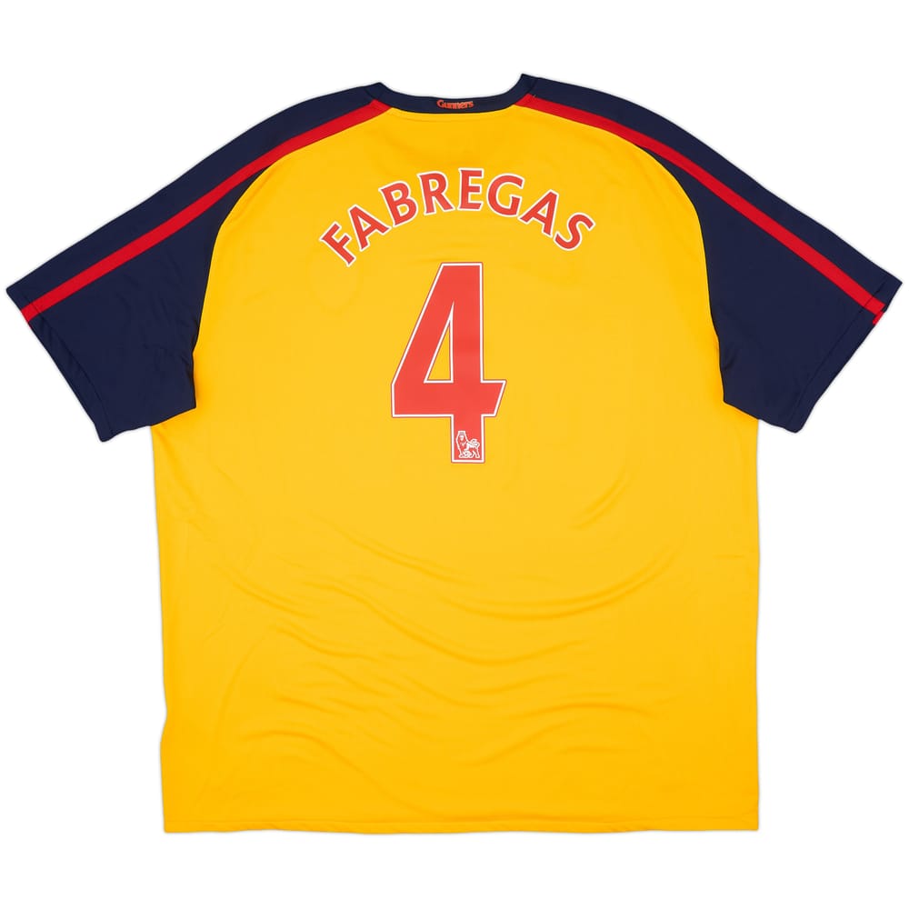 2008-09 Arsenal Away Shirt Fabregas #4 - 8/10 - (3XL)