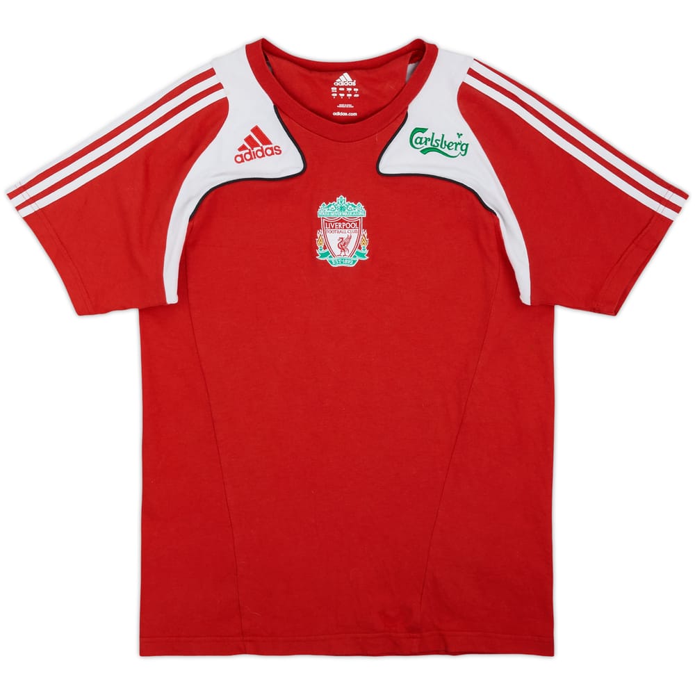 2008-09 Liverpool adidas Cotton Tee - 6/10 - (M)