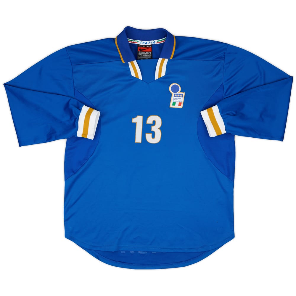 1996-97 Italy Match Issue Home L/S Shirt #13