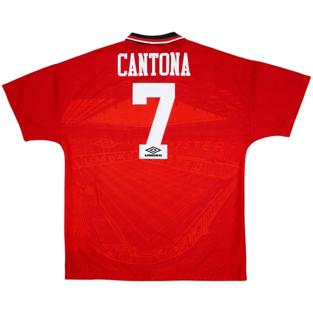1994-96 Manchester United Home Shirt Cantona #7 - 9/10 - (XL)