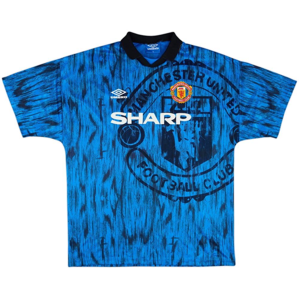 1992-93 Manchester United Away Shirt - 10/10 - (XL)