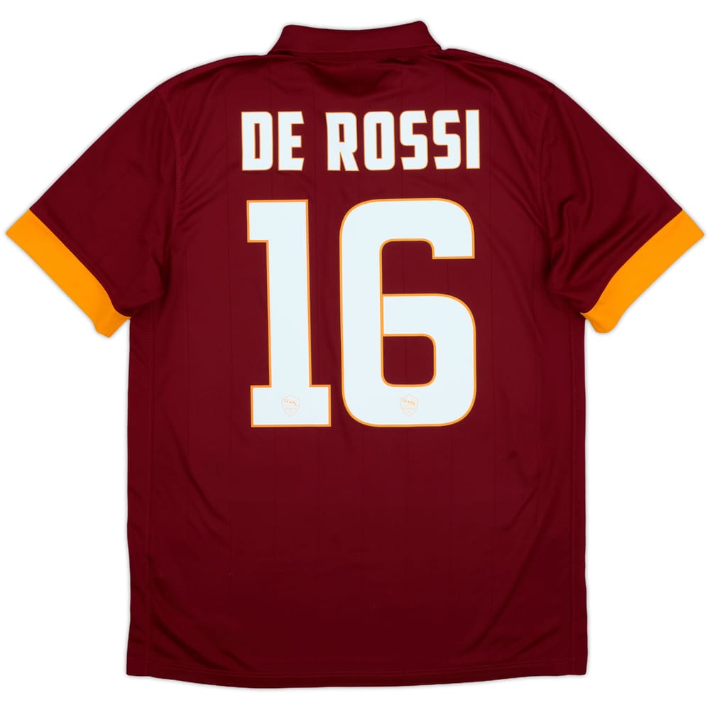 2014-15 Roma Home Shirt De Rossi #16 - 10/10 - (M)