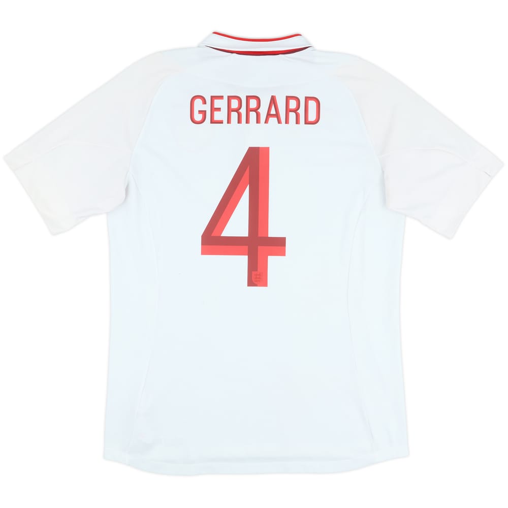 2012-13 England Home Shirt Gerrard #4 - 5/10 - (L)
