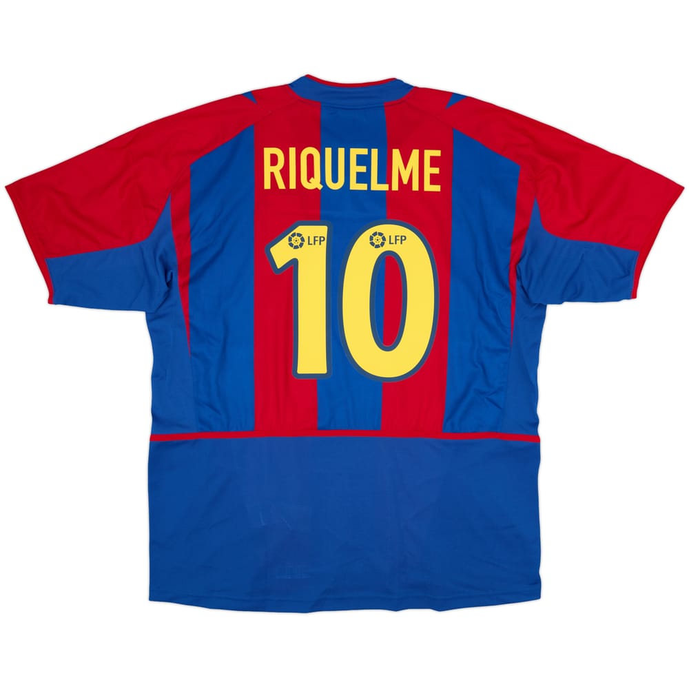 2002-03 Barcelona Home Shirt Riquelme #10 (XL)