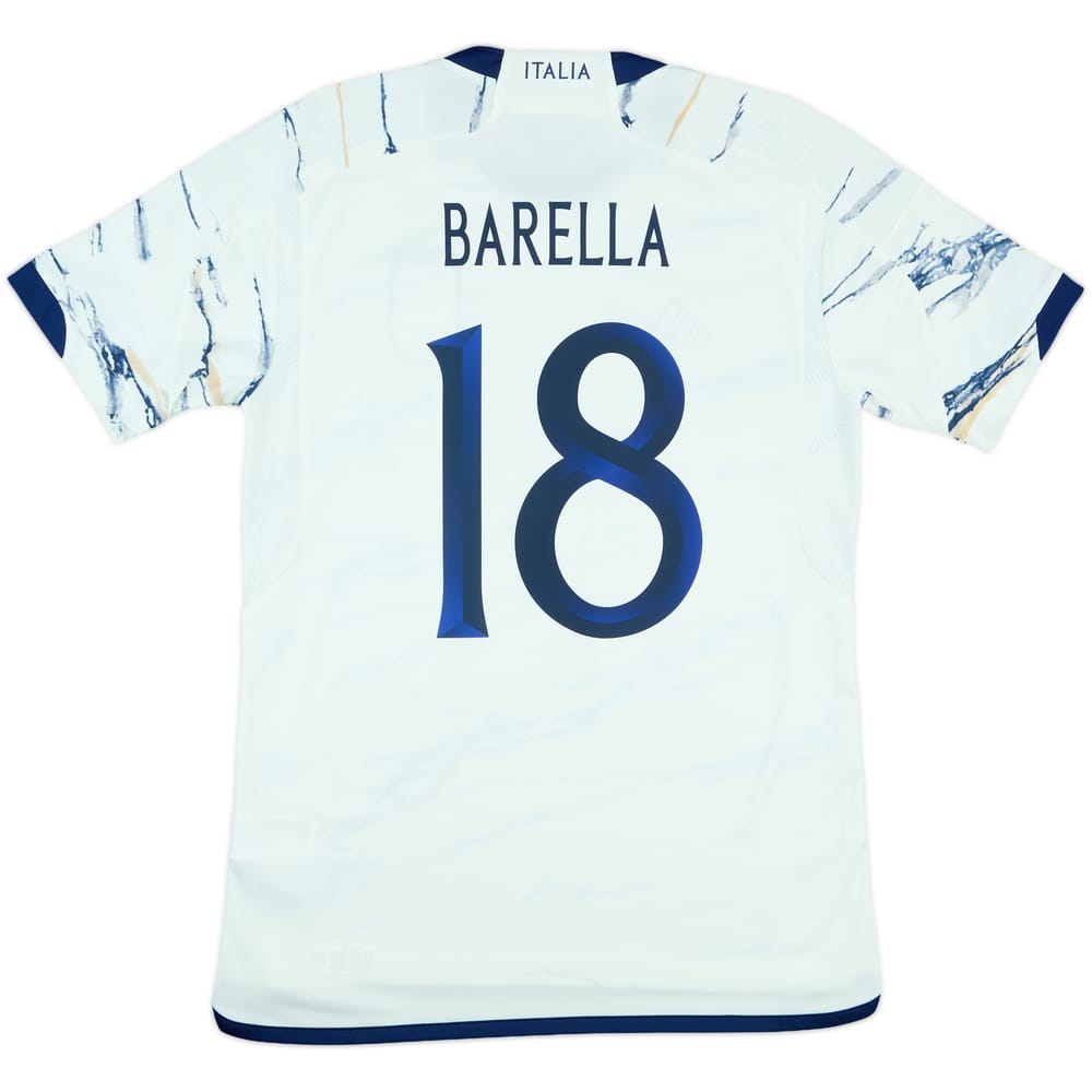 2023-24 Italy Away Shirt Barella #18 - 10/10 - (M)