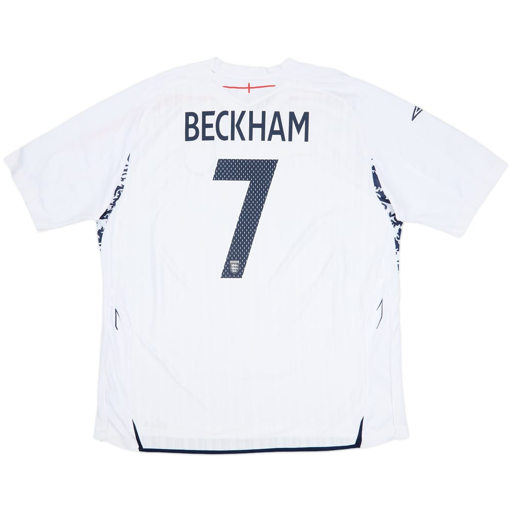 2007-09 England Home Shirt Beckham #7 - 7/10 - (3XL)