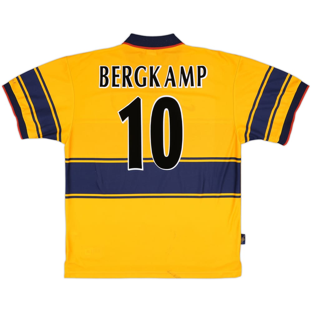 1997-99 Arsenal Away Shirt Bergkamp #10 - 8/10 - (XXL)