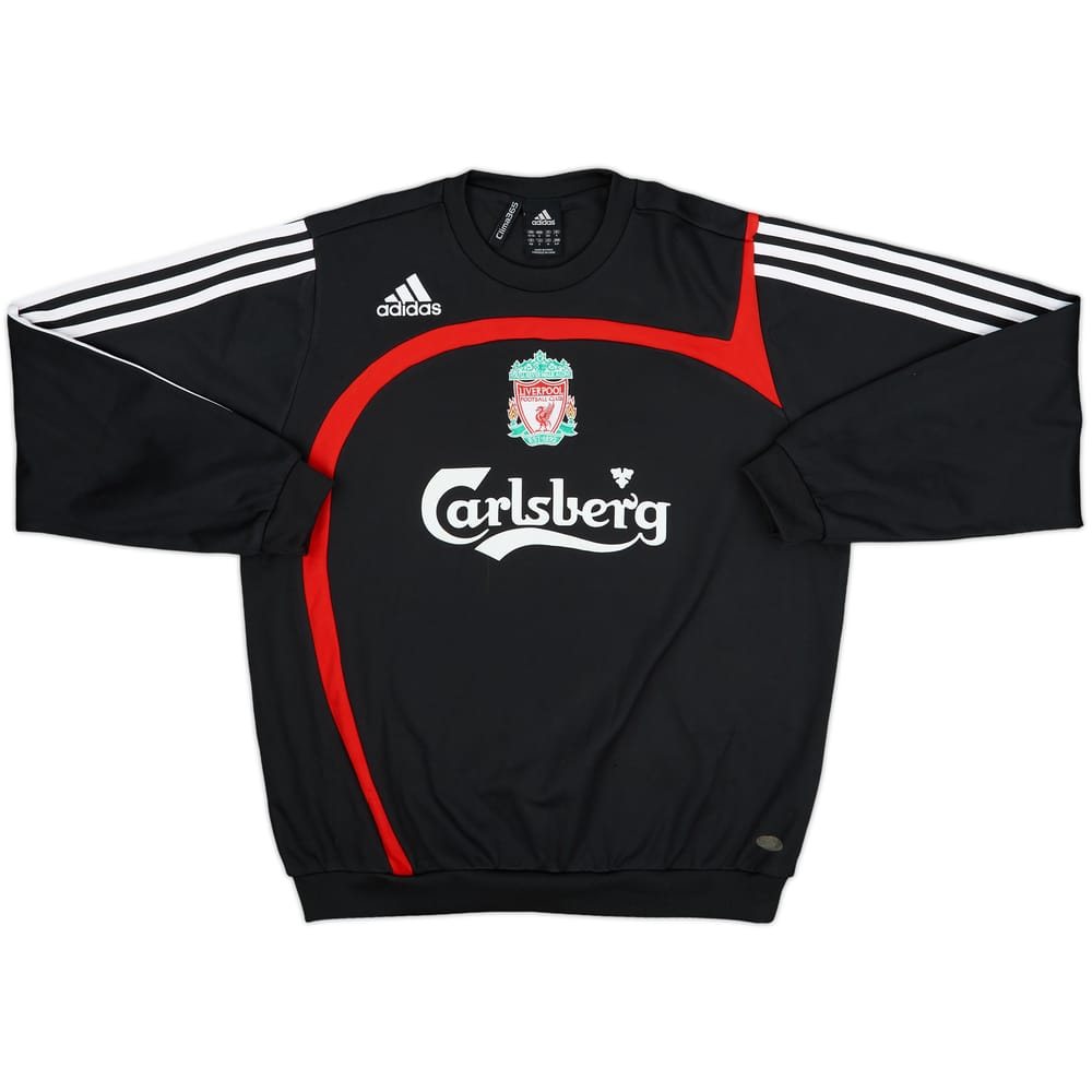2007-08 Liverpool adidas Sweat Top - 8/10 - (S)