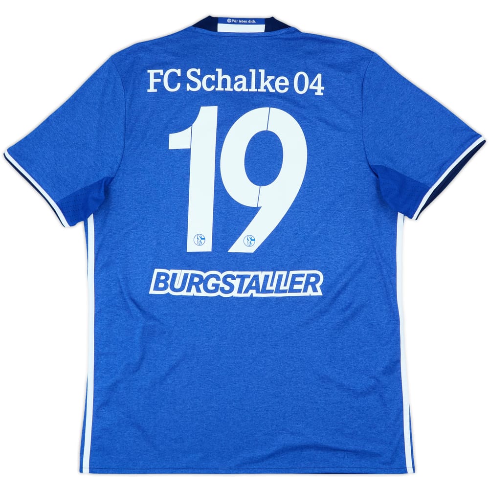 2016-18 Schalke Home Shirt Burgstaller #19 - 8/10 - (L)