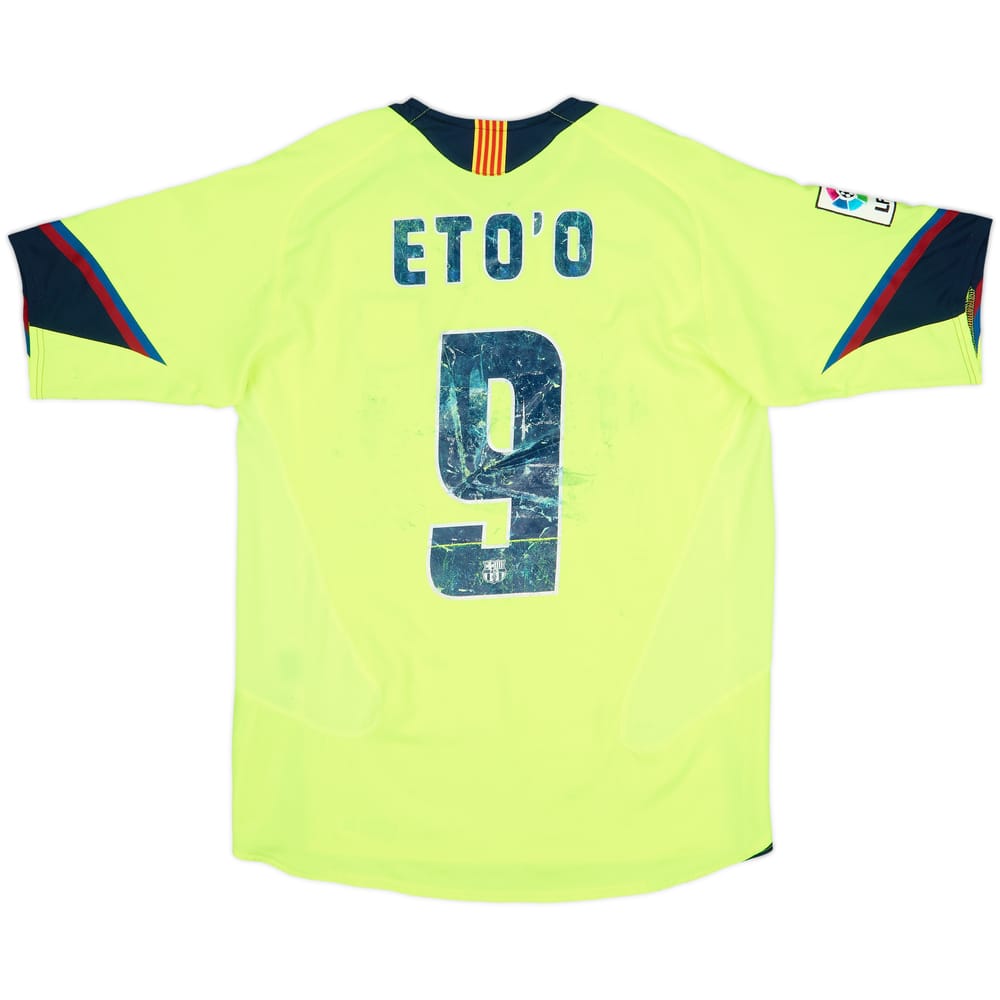 2005-06 Barcelona Away Shirt Eto'o #9 - 4/10 - (S)