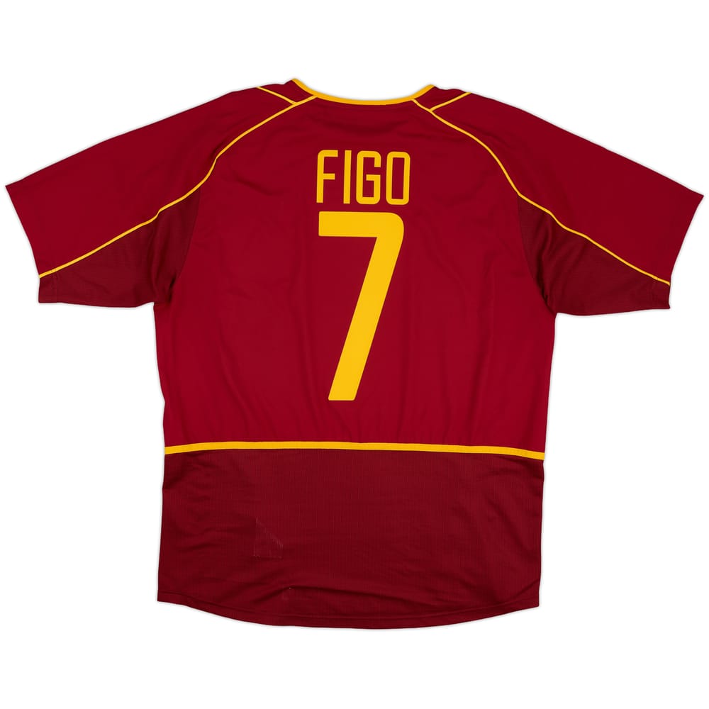 2002-04 Portugal Home Shirt Figo #7 - 10/10 - (L)