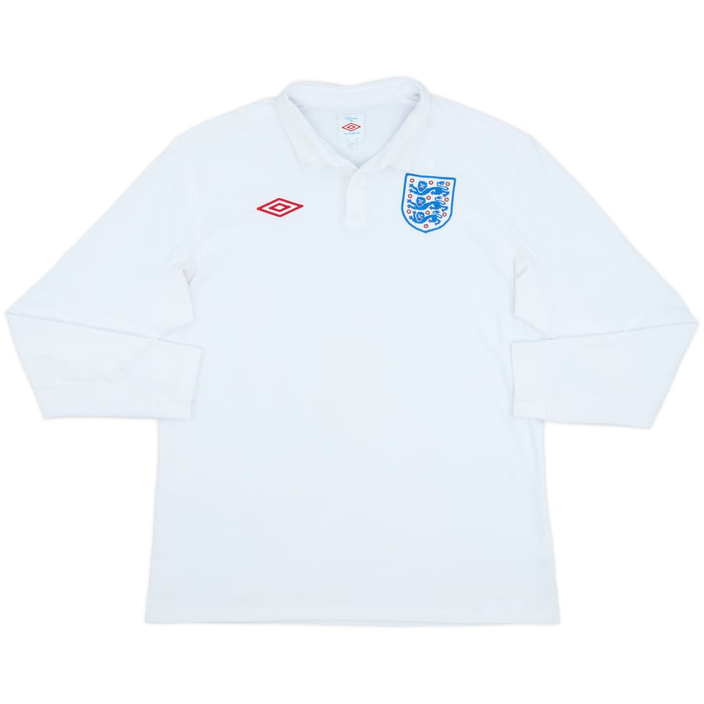 2009-10 England Home L/S Shirt - 9/10 - (L)