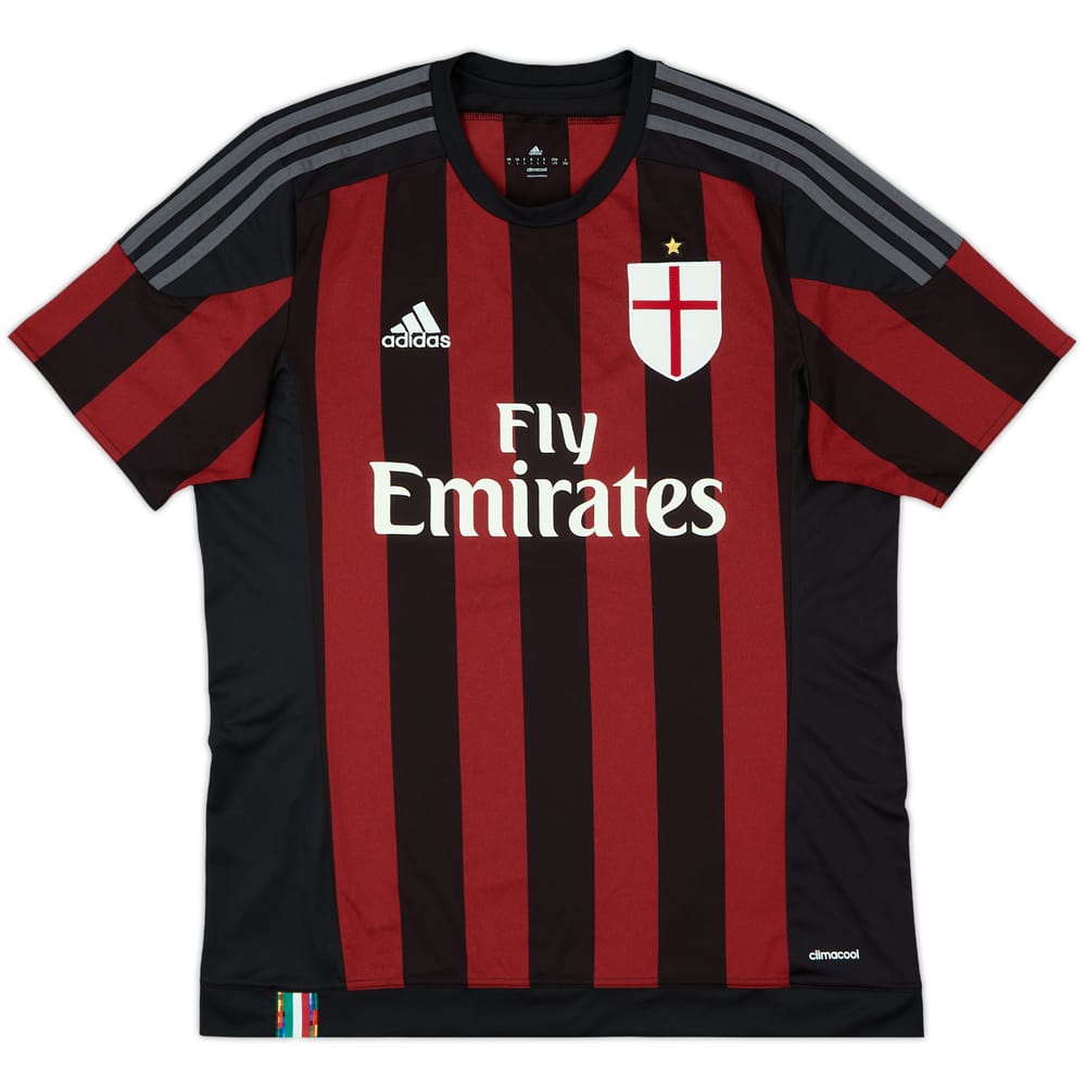 2015-16 AC Milan Home Shirt - 9/10 - (L)