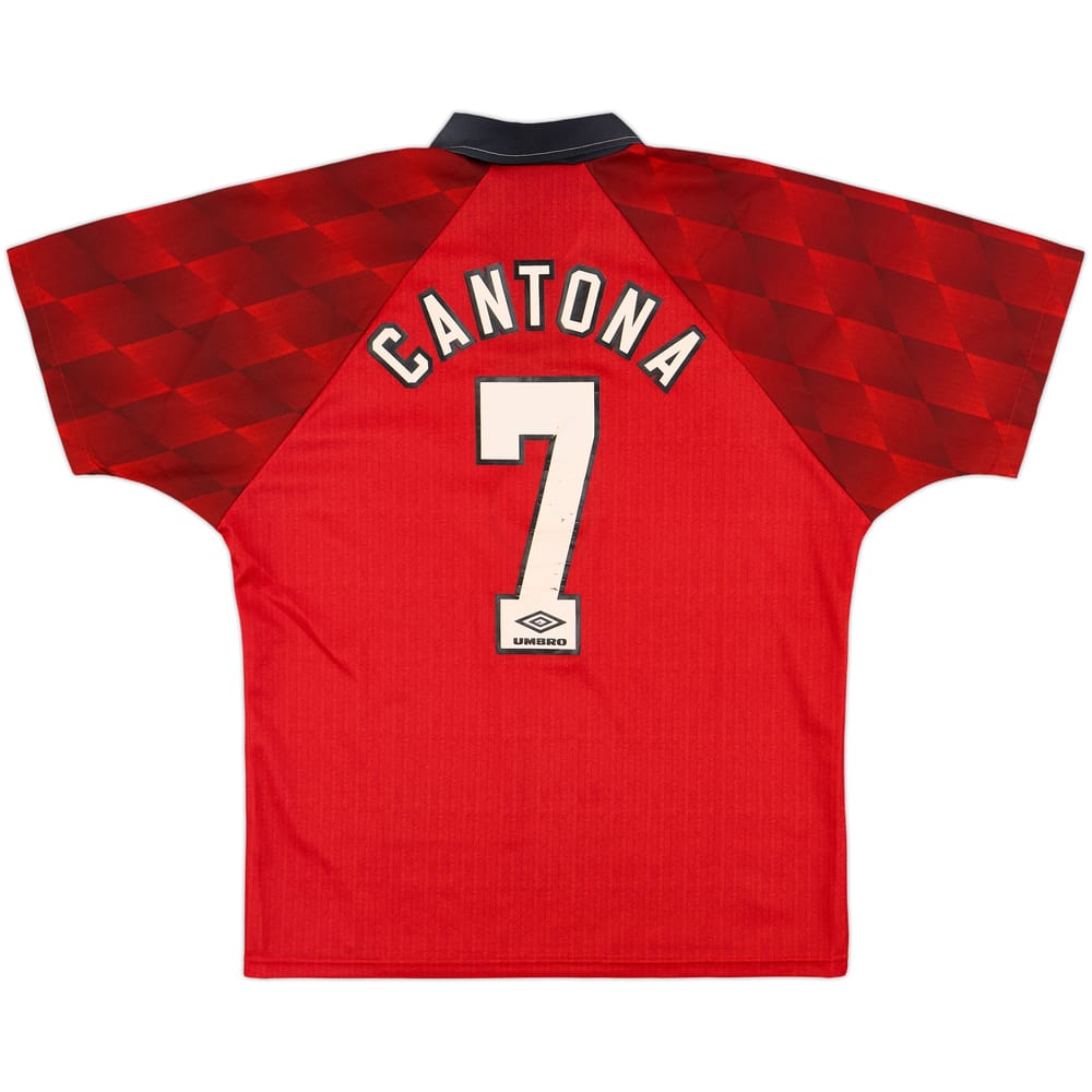 1996-98 Manchester United Home Shirt Cantona #7 - 8/10 - (M)