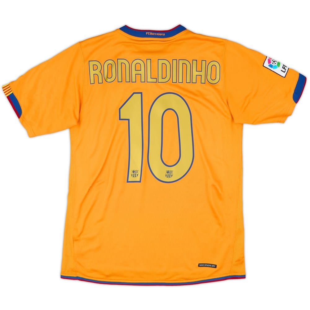 2006-08 Barcelona Away Shirt Ronaldinho #10 - 9/10 - (S)