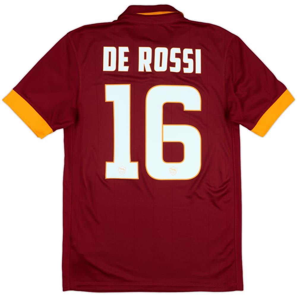 2014-15 Roma Home Shirt De Rossi #16 - 10/10 - (S)
