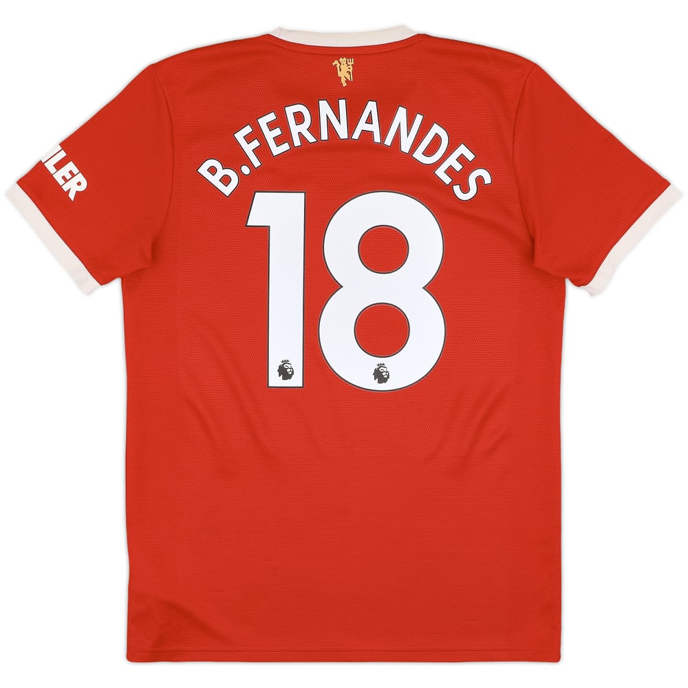 2021-22 Manchester United Home Shirt B.Fernandes #18 - 7/10 - (M)
