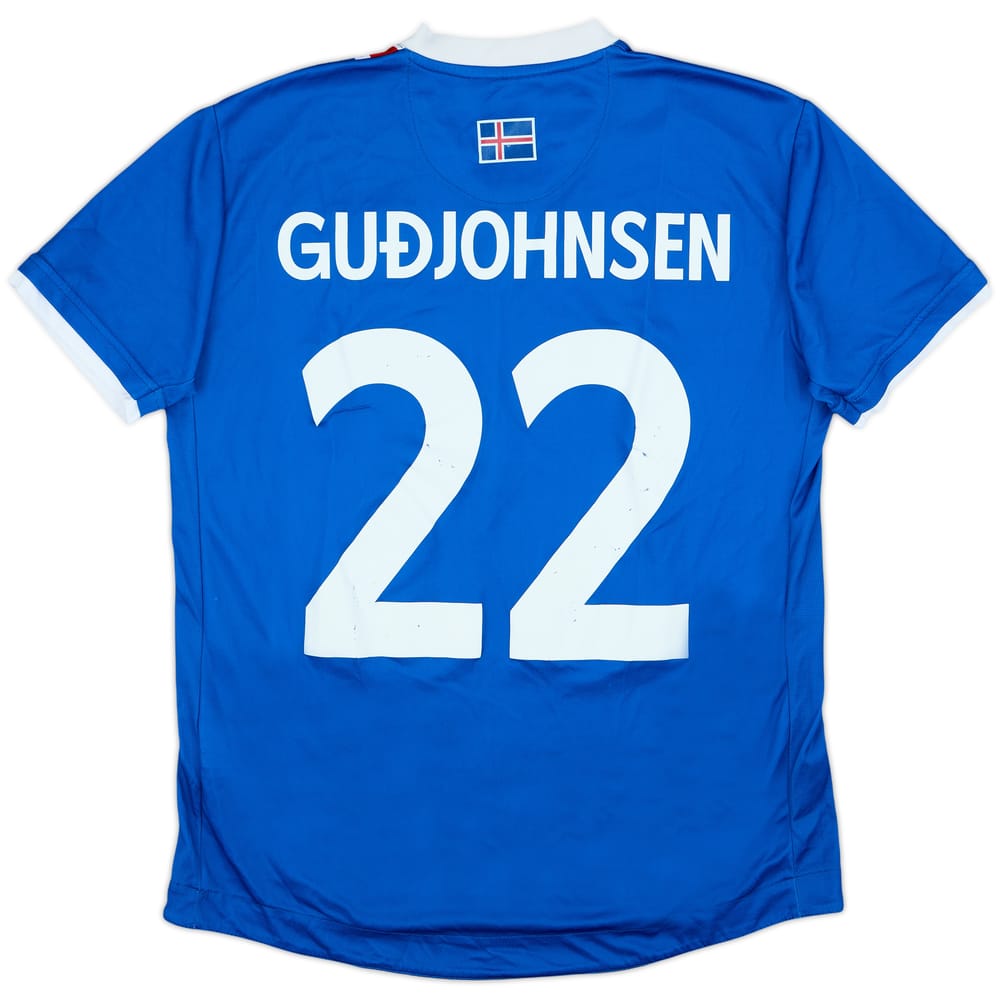 2016-18 Iceland Home Shirt Gudjohnsen #22 - 6/10 - (M)
