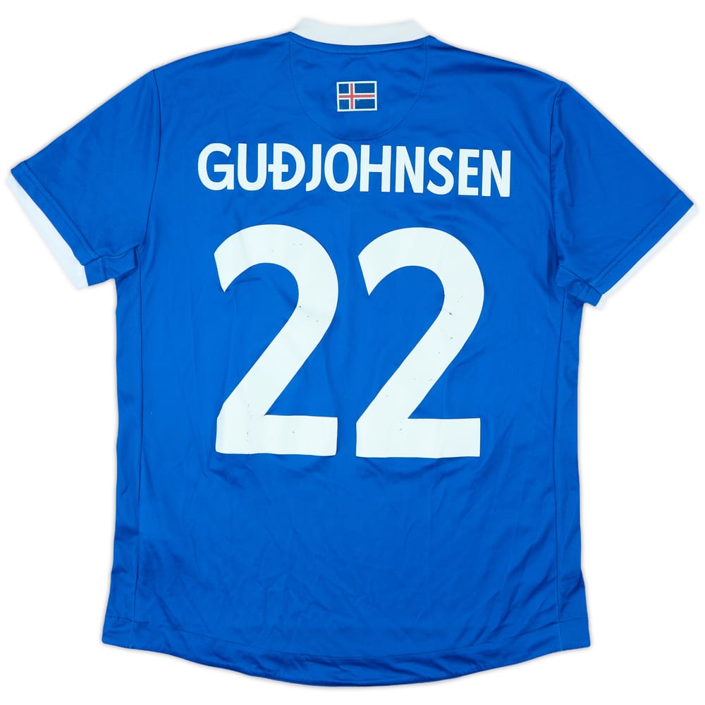 2016-18 Iceland Home Shirt Guðjohnsen #22 - 6/10 - (M)