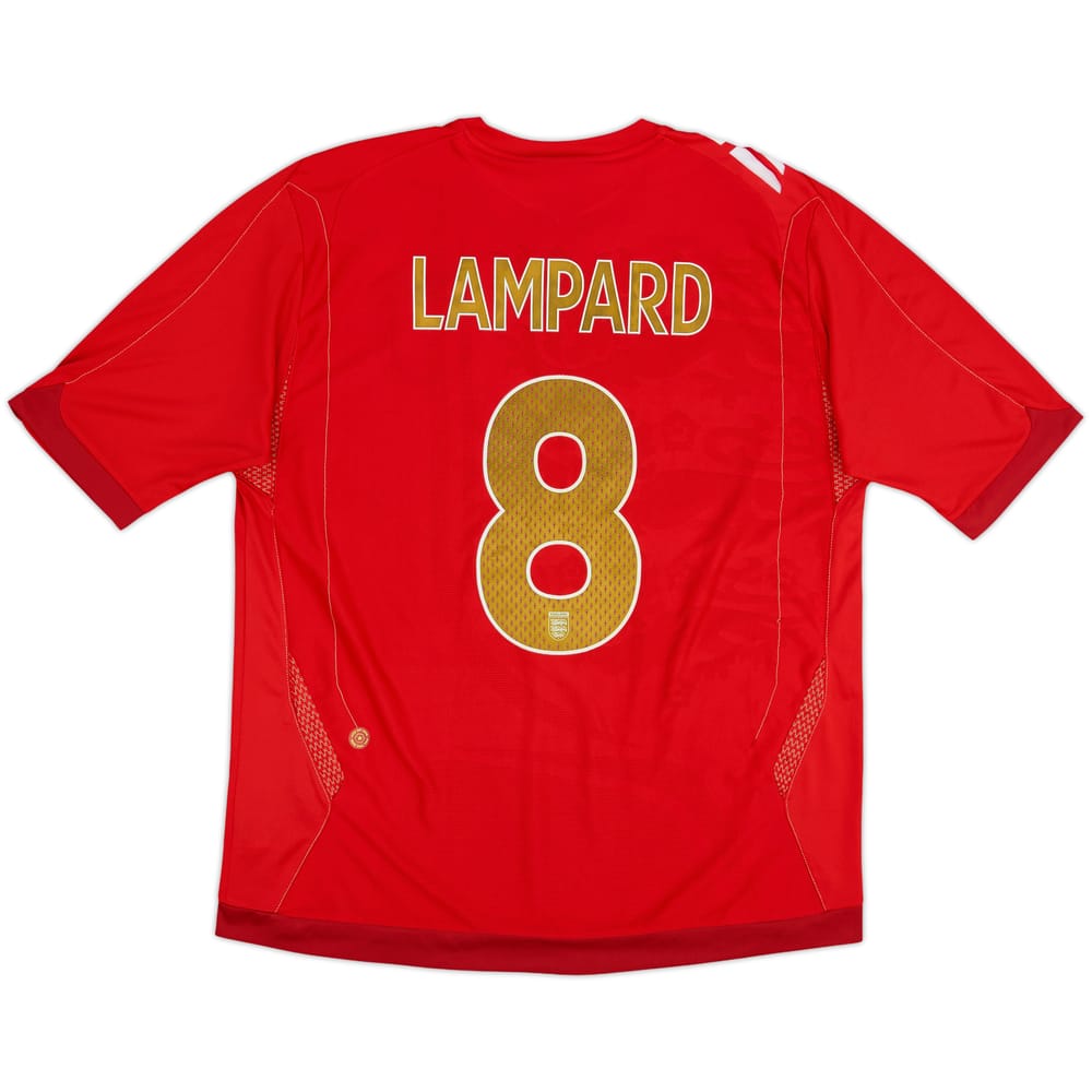 2006-08 England Away Shirt Lampard #8 - 6/10 - (XL)