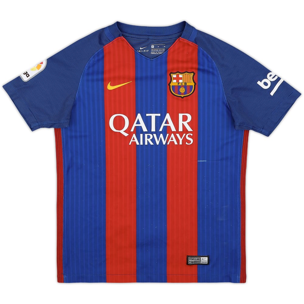 2016-17 Barcelona Home Shirt - 7/10 - (M.Boys)