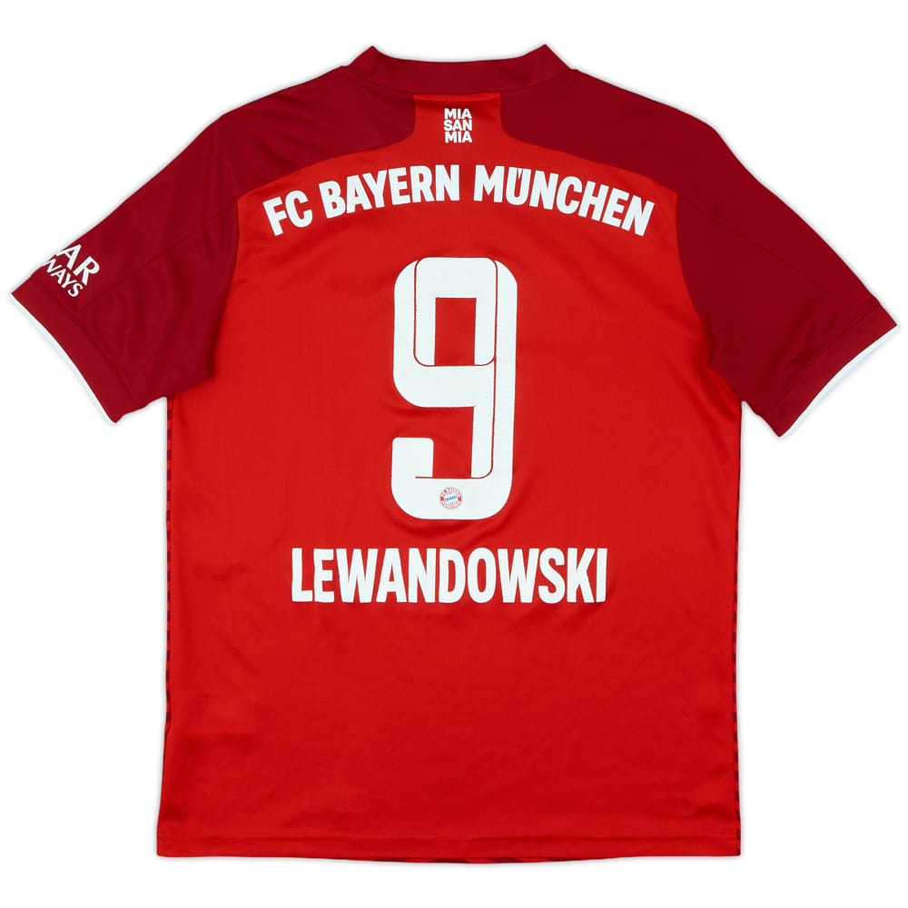 2021-22 Bayern Munich Home Shirt Lewandowski #9 - 6/10 - (XL.Boys)