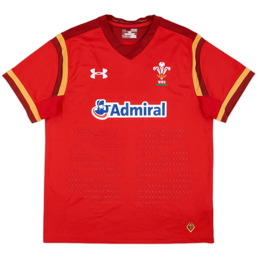 2015-16 Wales Rugby Home Shirt - 8/10 - (M)