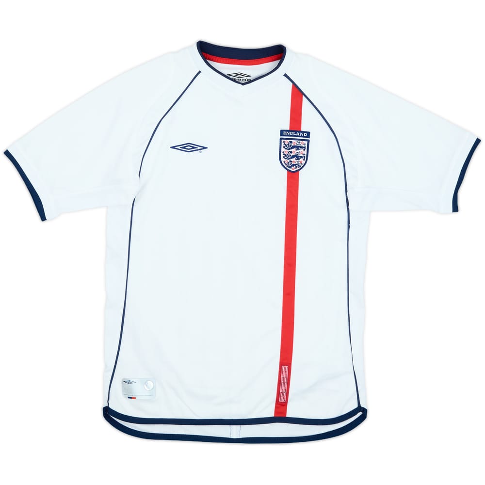 2001-03 England Home Shirt - 8/10 - (L.Boys)