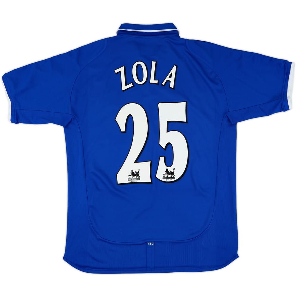 2001-03 Chelsea Home Shirt Zola #25 - 10/10 - (M)