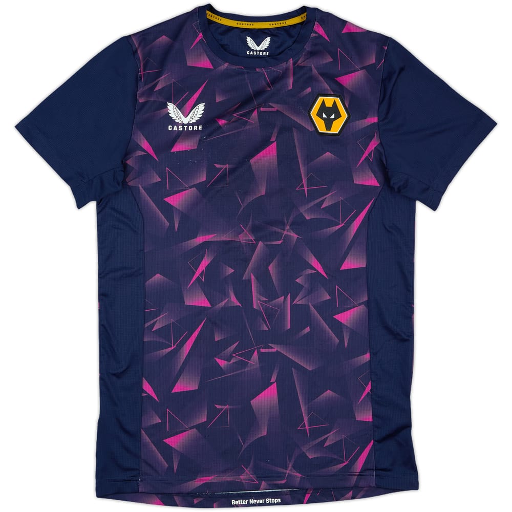 2022-23 Wolves Castore Pre-Match Training Shirt - 7/10 - (XS)