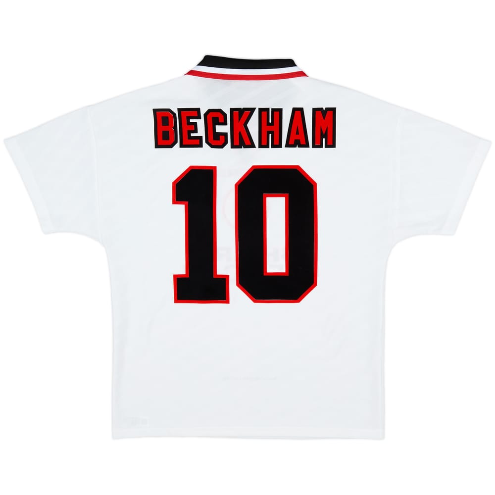1996-97 Manchester United Away Shirt Beckham #10 - 9/10 - (M)