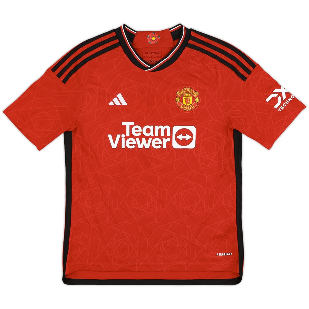 2023-24 Manchester United Home Shirt - 10/10 - (L.Boys)