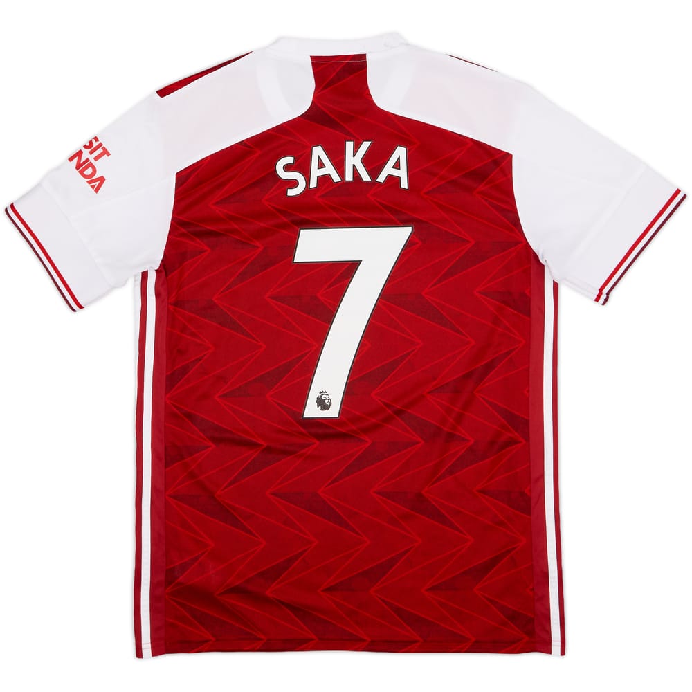 2020-21 Arsenal Home Shirt Saka #7 - 7/10 - (M)