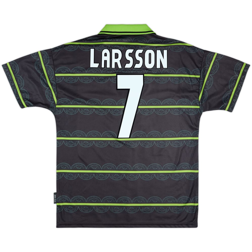 1998-99 Celtic Away Shirt Larsson #7 - 10/10 - (L)