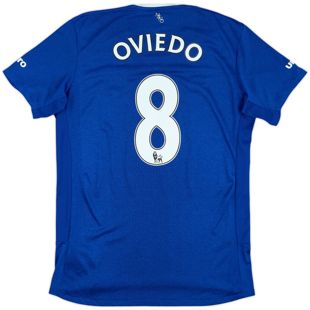 2015-16 Everton Home Shirt Oviedo #8 - 8/10 - (M)
