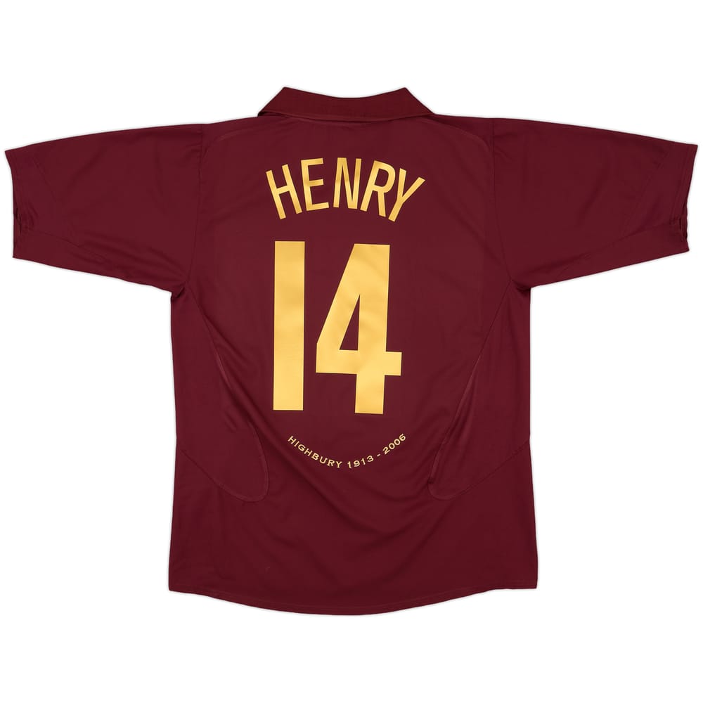 2005-06 Arsenal Home Shirt Henry #14 - 10/10 - (L)