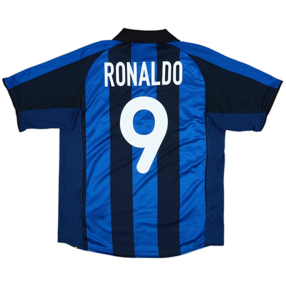 2001-02 Inter Milan Home Shirt Ronaldo #9 - 10/10 - (M)