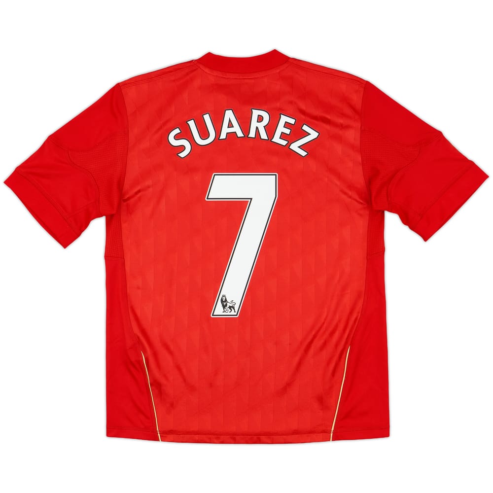 2010-12 Liverpool Home Shirt Suarez #7 - 8/10 - (L.Boys)
