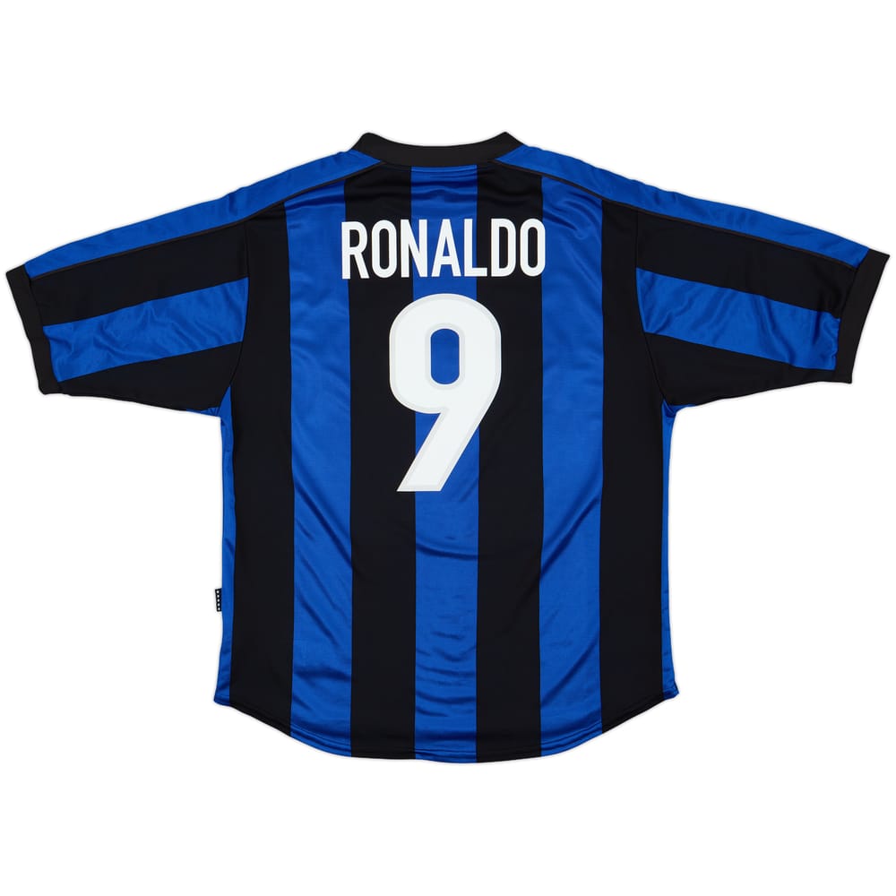 1999-00 Inter Milan Home Shirt Ronaldo #9 (L)