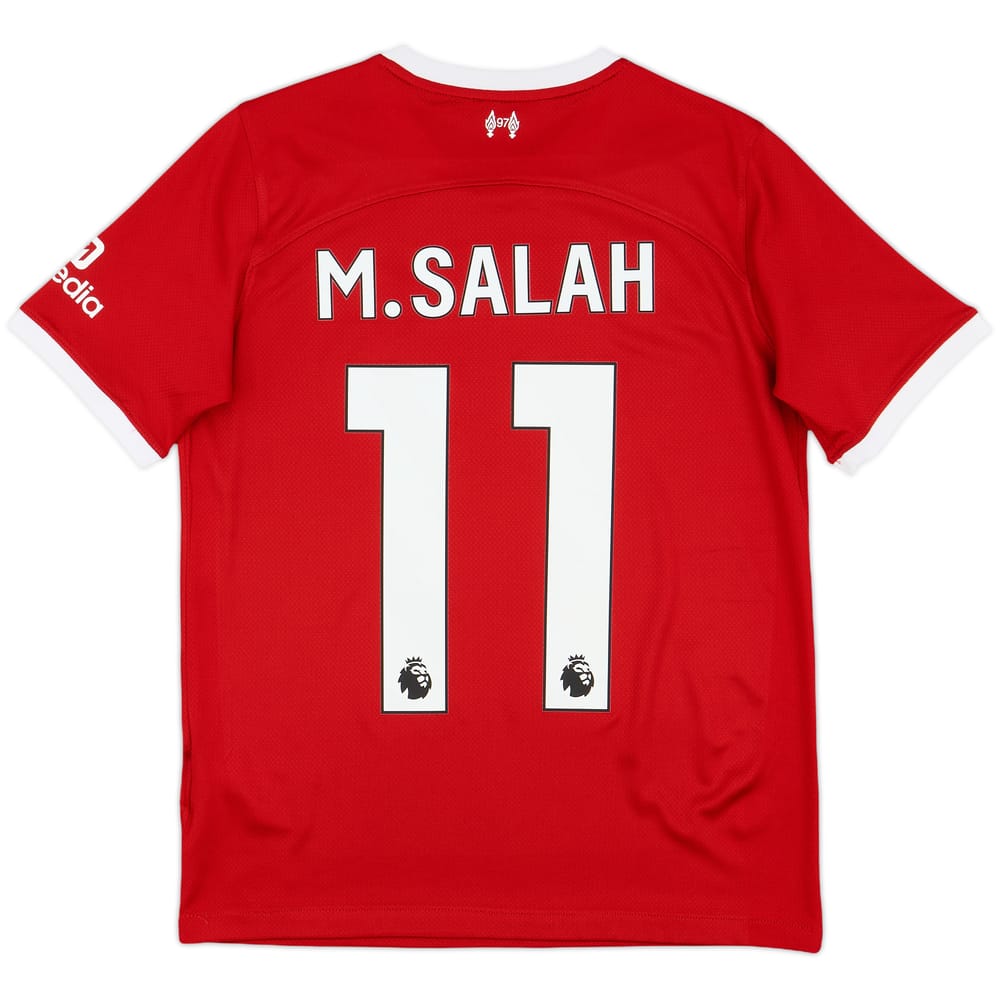 2023-24 Liverpool Home Shirt Salah #11 - 10/10 - (XL.Boys)